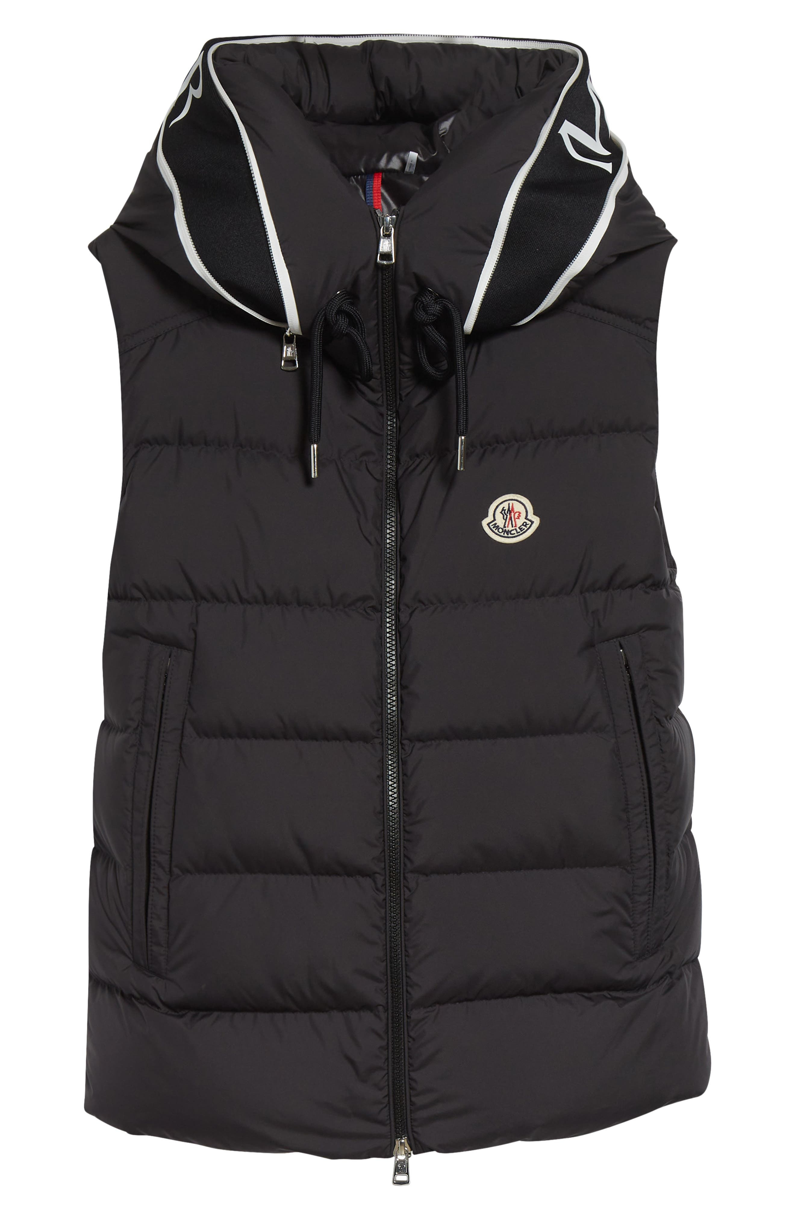 Moncler Cardamine Down Hooded Vest in Black at Nordstrom - 7