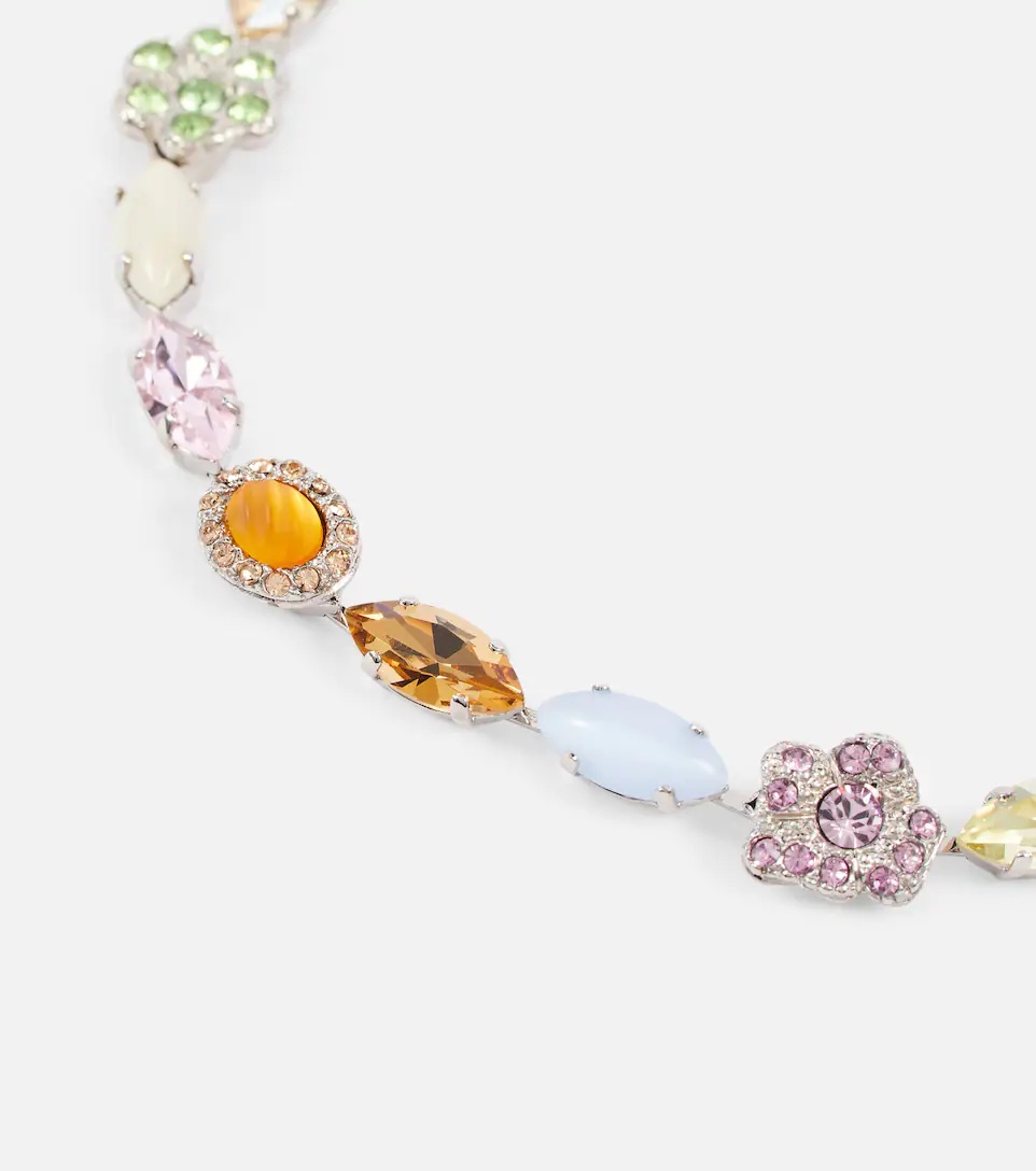 Crystal-embellished necklace - 4