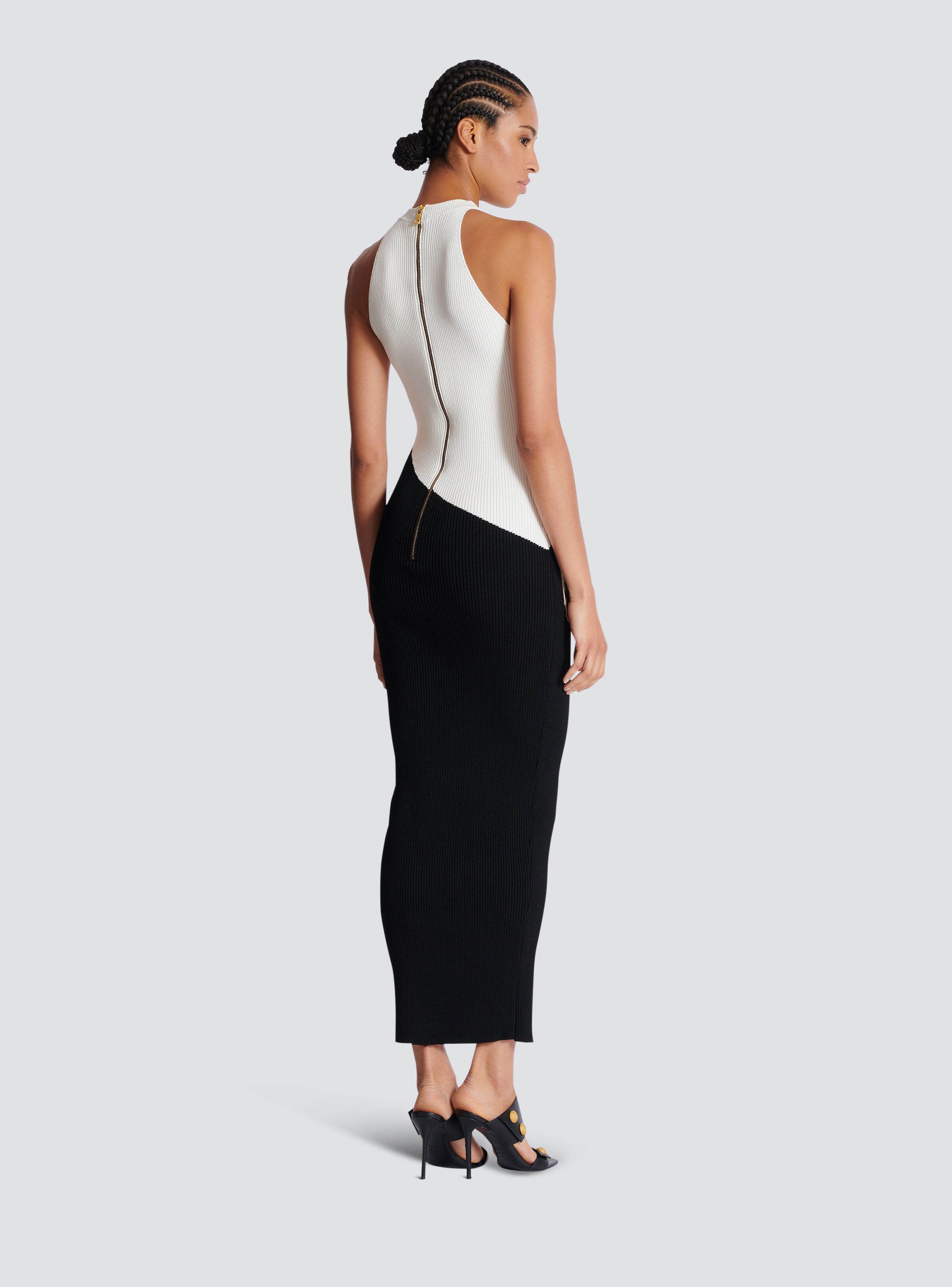 Long "Love Letter" jacquard knit dress - 4