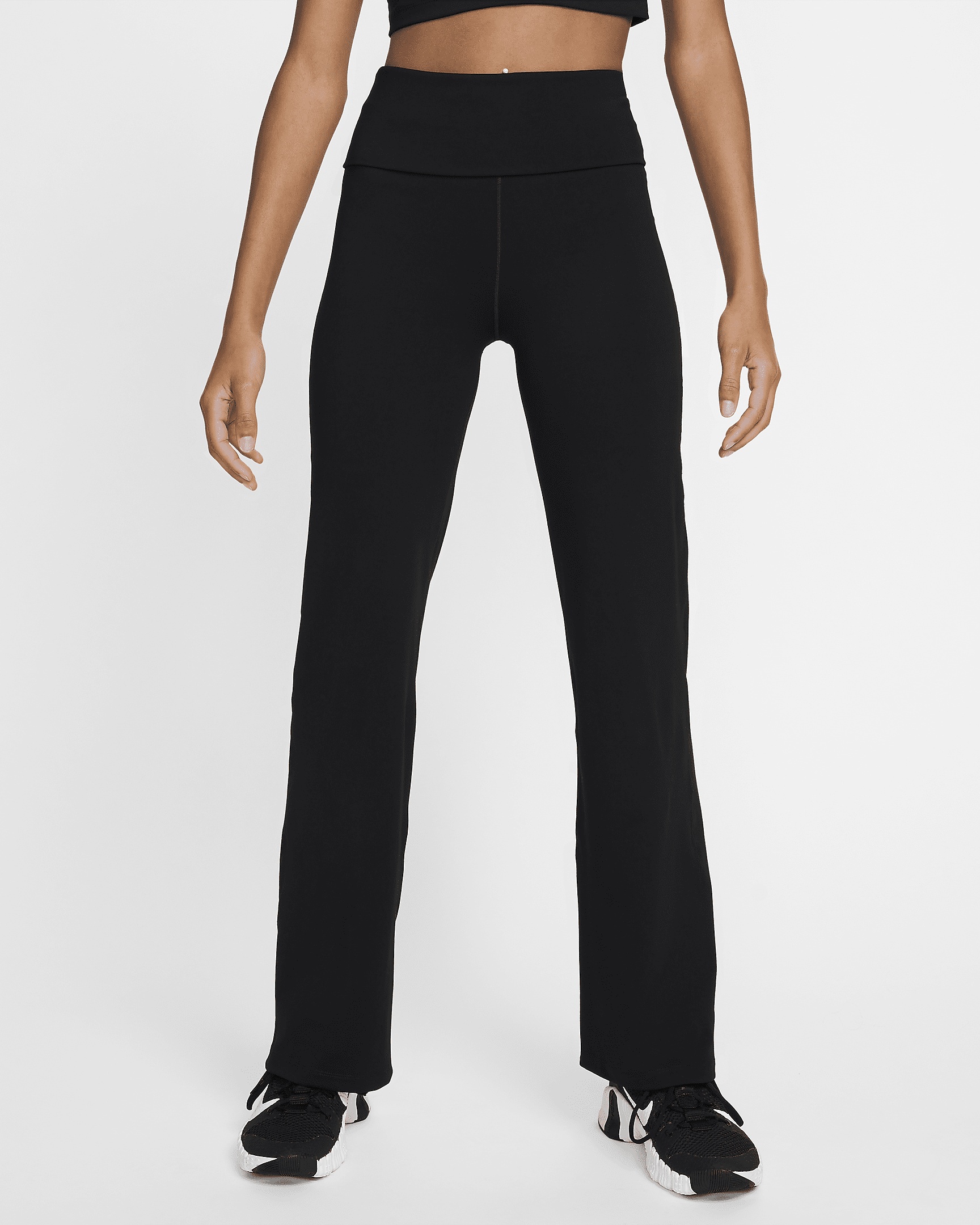 Nike One Women's Dri-FIT High-Waisted Fold-Over Pants - 1