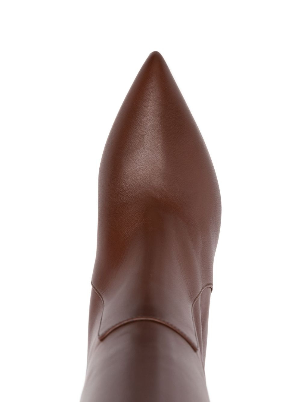 70mm leather knee-high boots - 4
