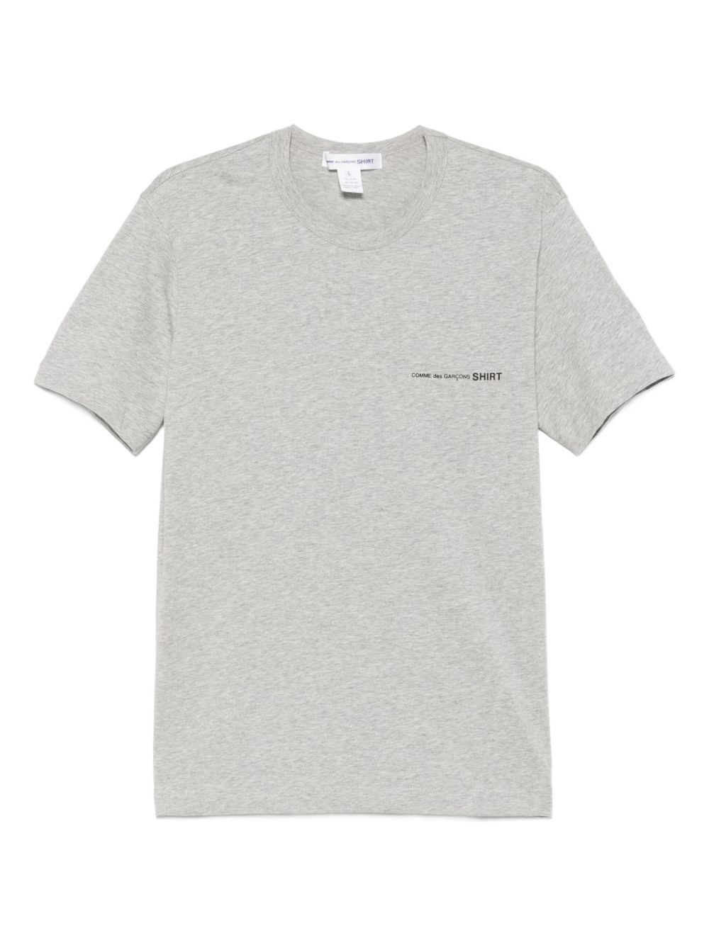 logo-print cotton T-shirt - 1