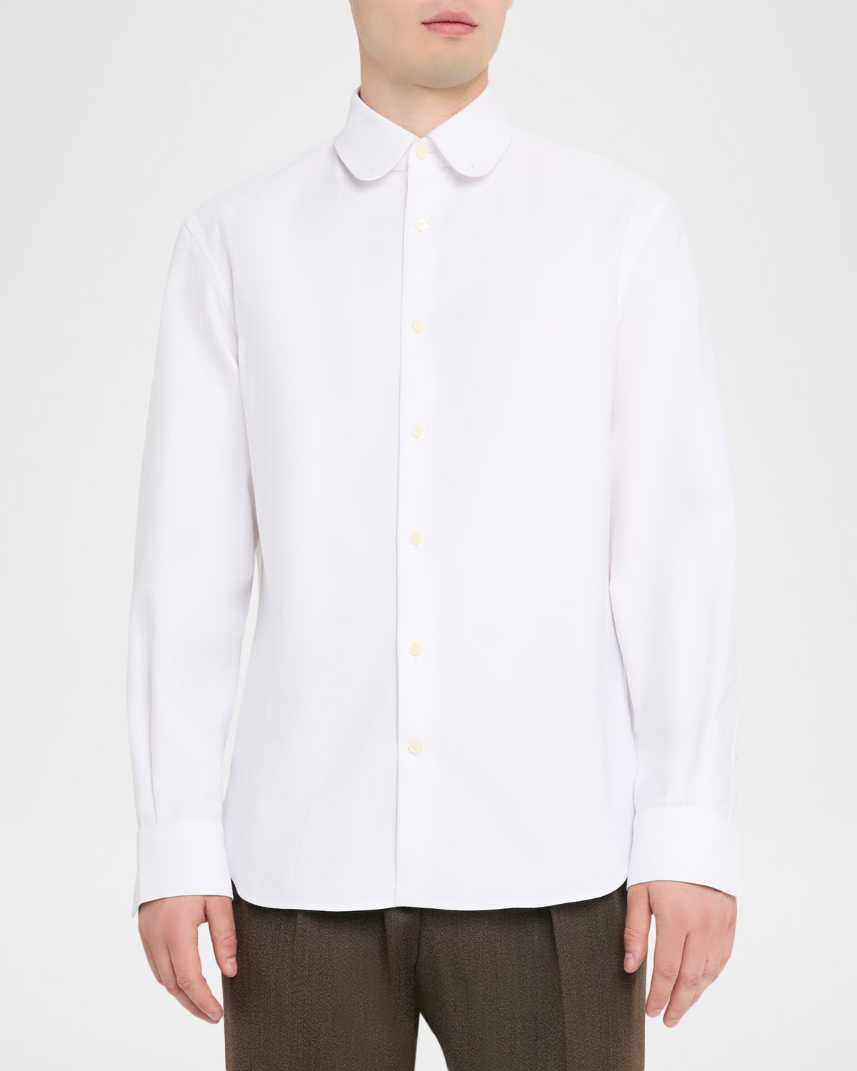 Men's Elia Cotton Round-Collar Sport Shirt - 4