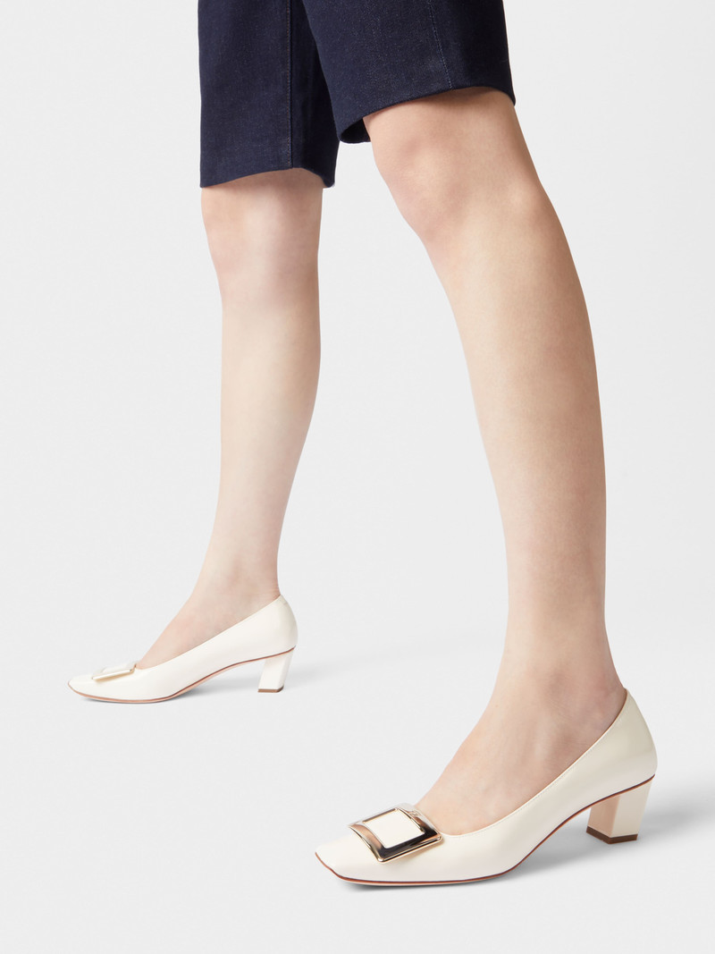 Roger Vivier Belle Vivier Metal Buckle Pumps in Patent Leather outlook
