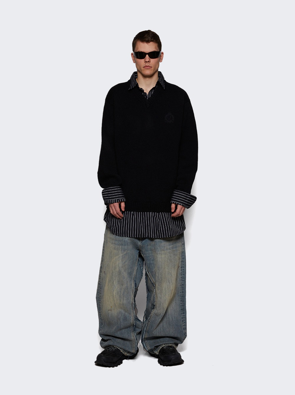 Layered Sweater Black - 5