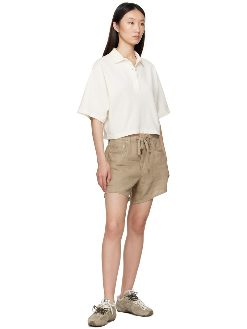 Citizens of Humanity Khaki Brynn Drawstring Shorts outlook