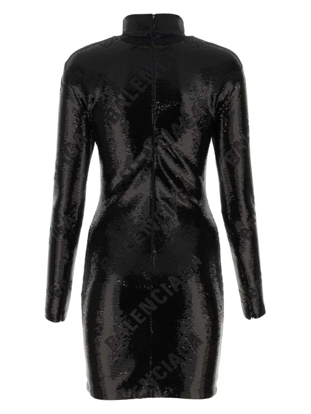 all-over logo sequin mini dress - 2