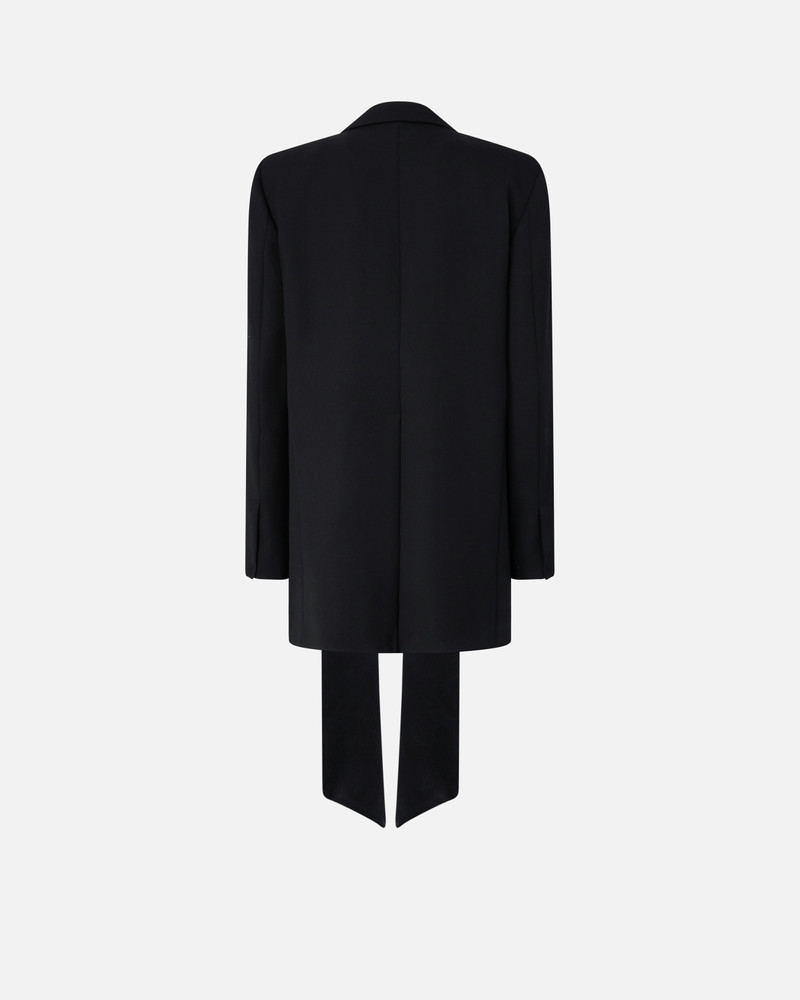 OVERSIZED WOOL BLAZER WITH SATIN COLLAR 6