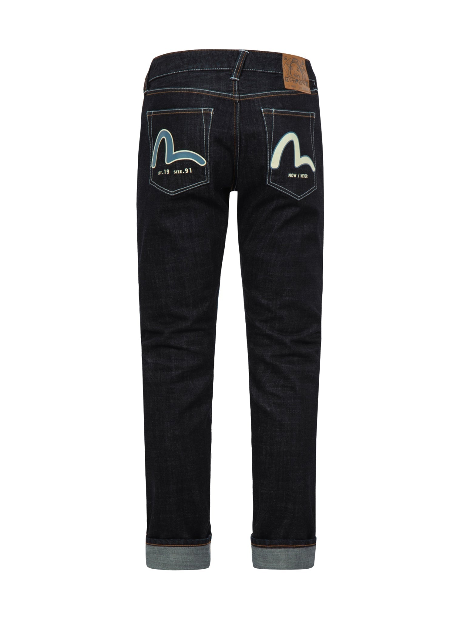 Two-Tone Seagull Carrot-Fit Denim Jeans #2017 - 7