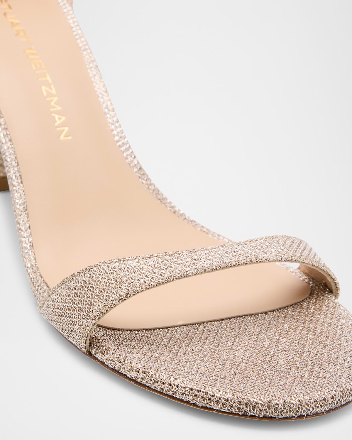 Nudist II Metallic Ankle-Strap Sandals - 6
