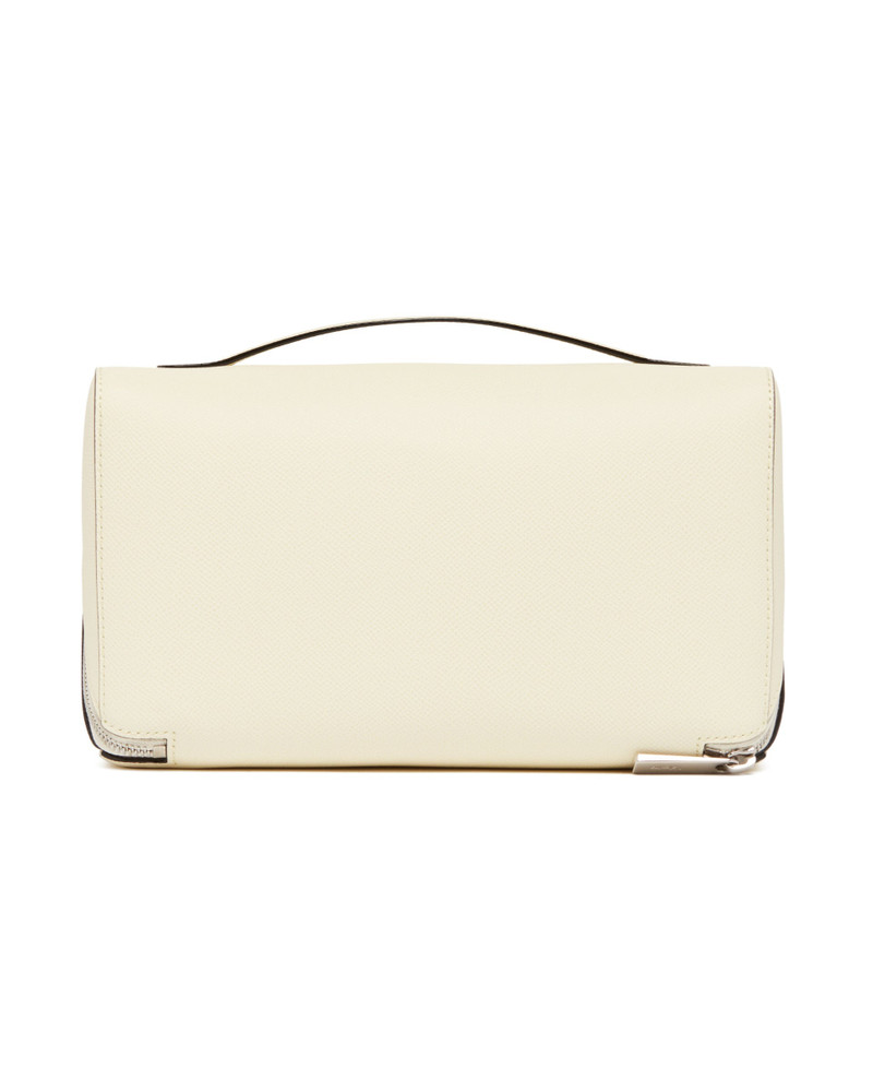 Valextra White V-Line Wash Bag outlook