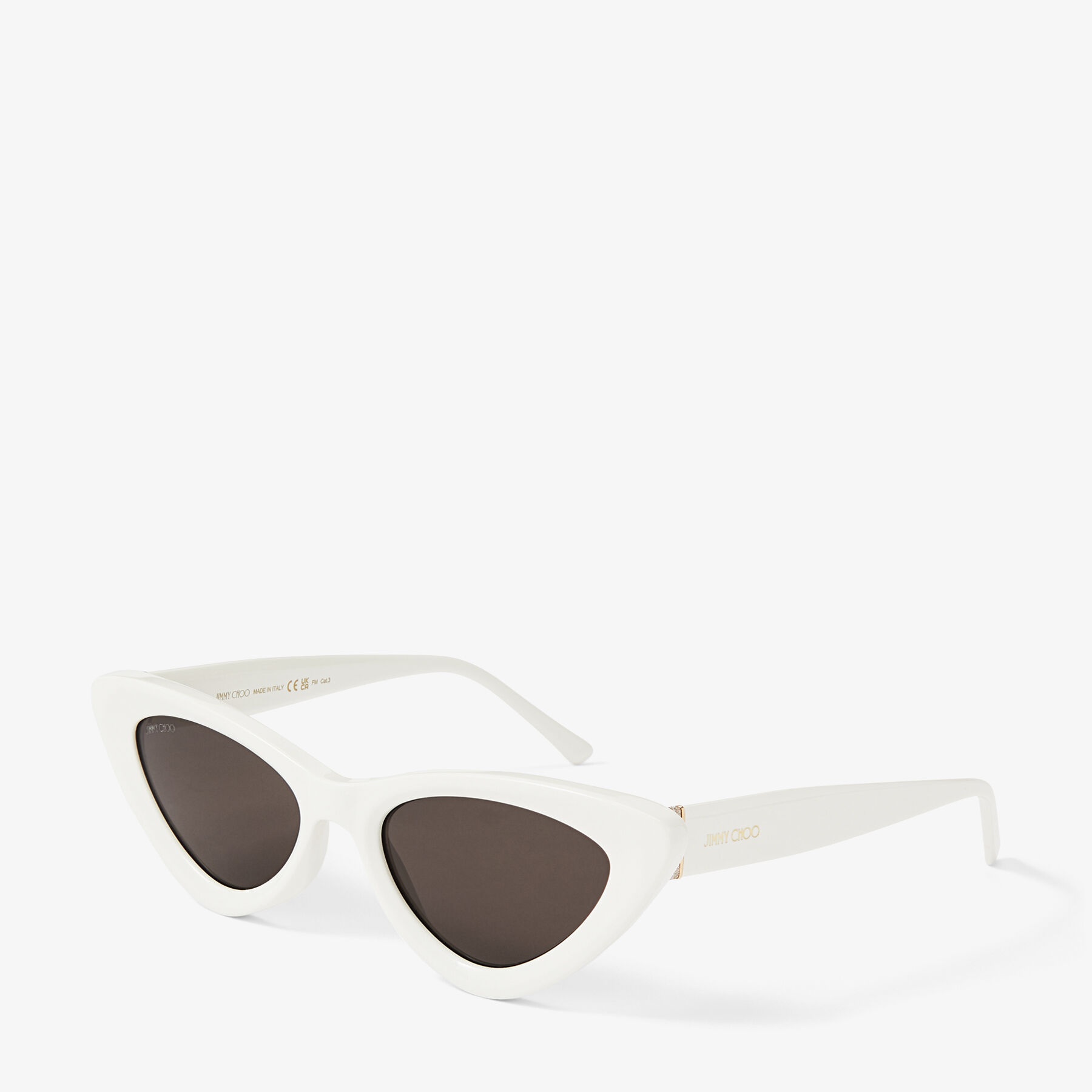 Addy
Ivory Cat Eye Sunglasses with Glitter - 3