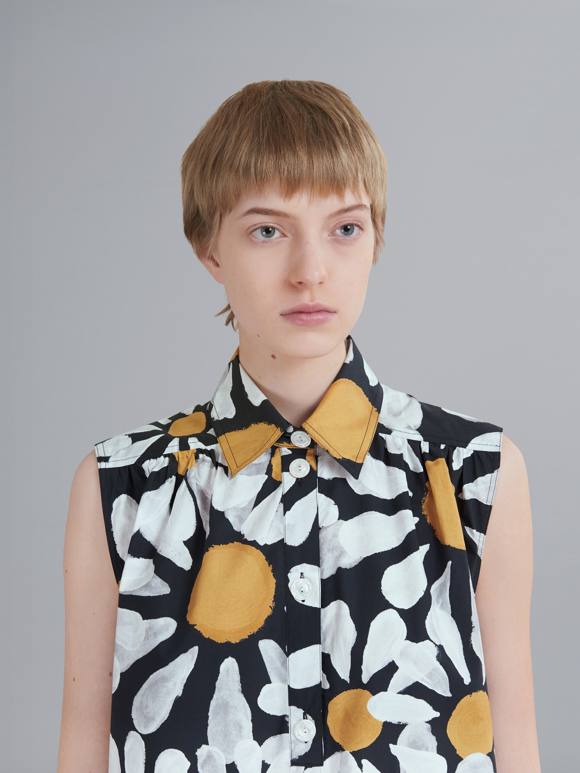 EUPHORIA PRINT COTTON POPLIN TOP - 4