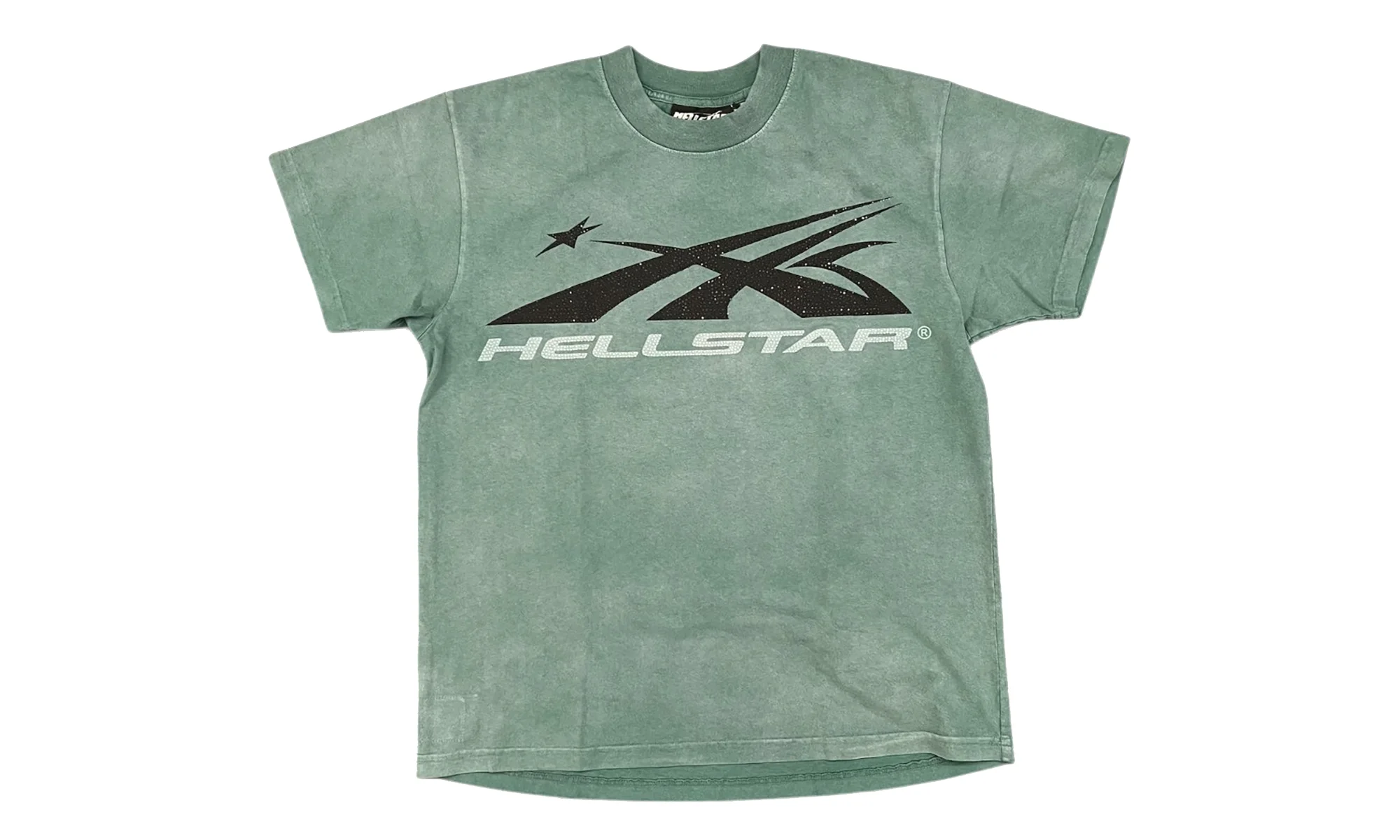 Classic Logo Rhinestones T-Shirt "Green" HSR284 - 1