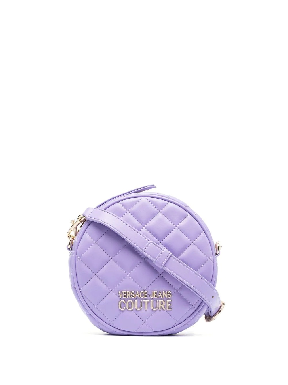 quilted rounded crossbody bag - 1