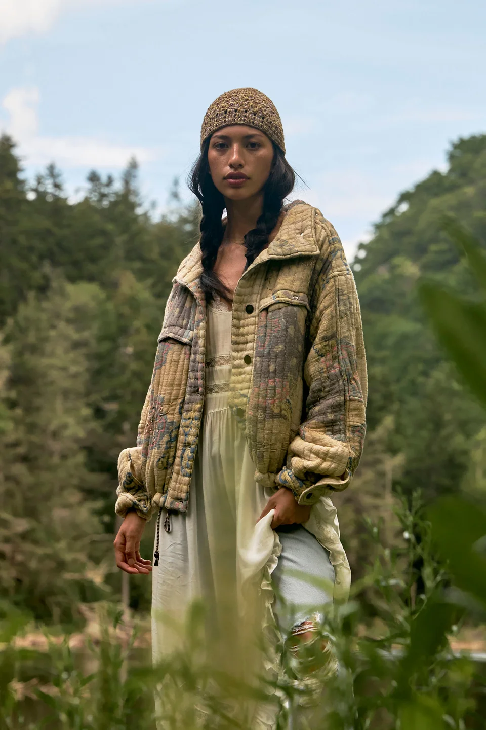 We The Free Flora Quilted Bomber Jacket - 1