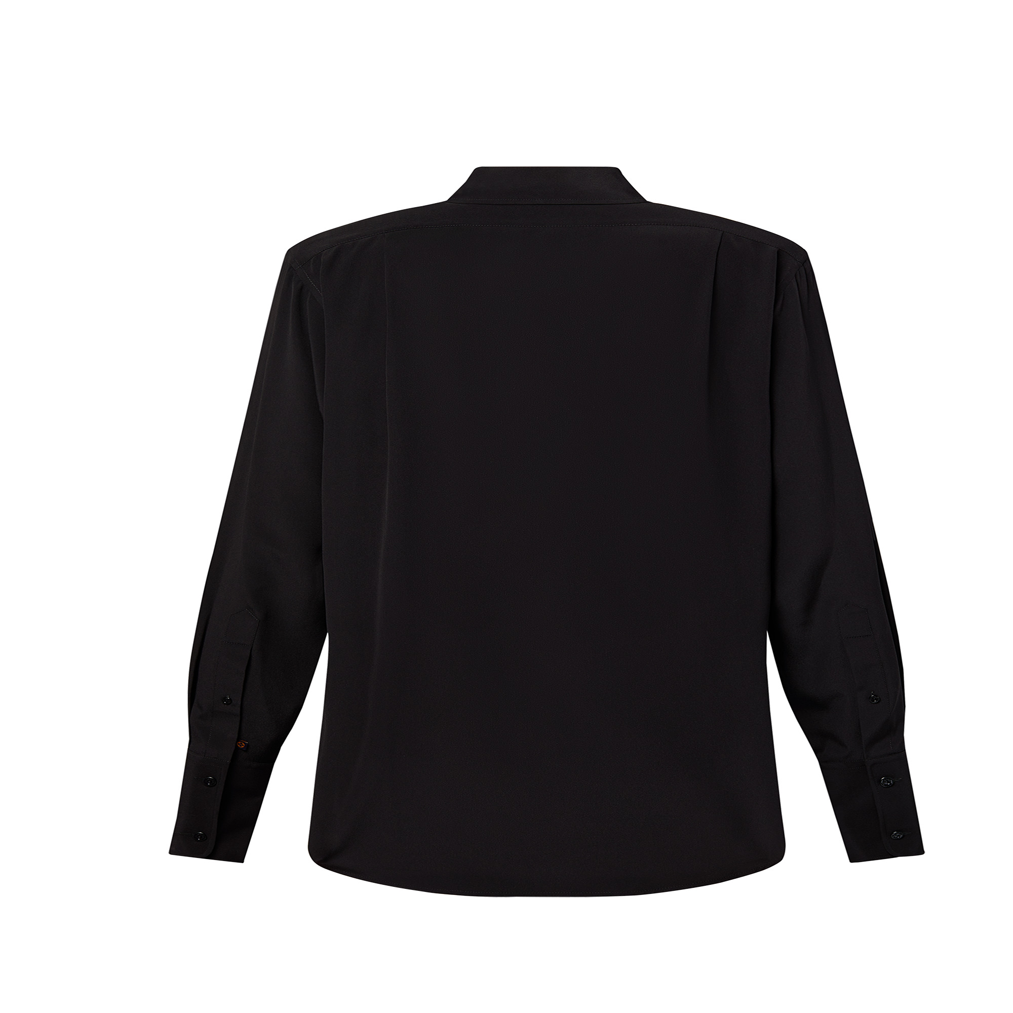 Rounded Hem Silk Shirt - 3
