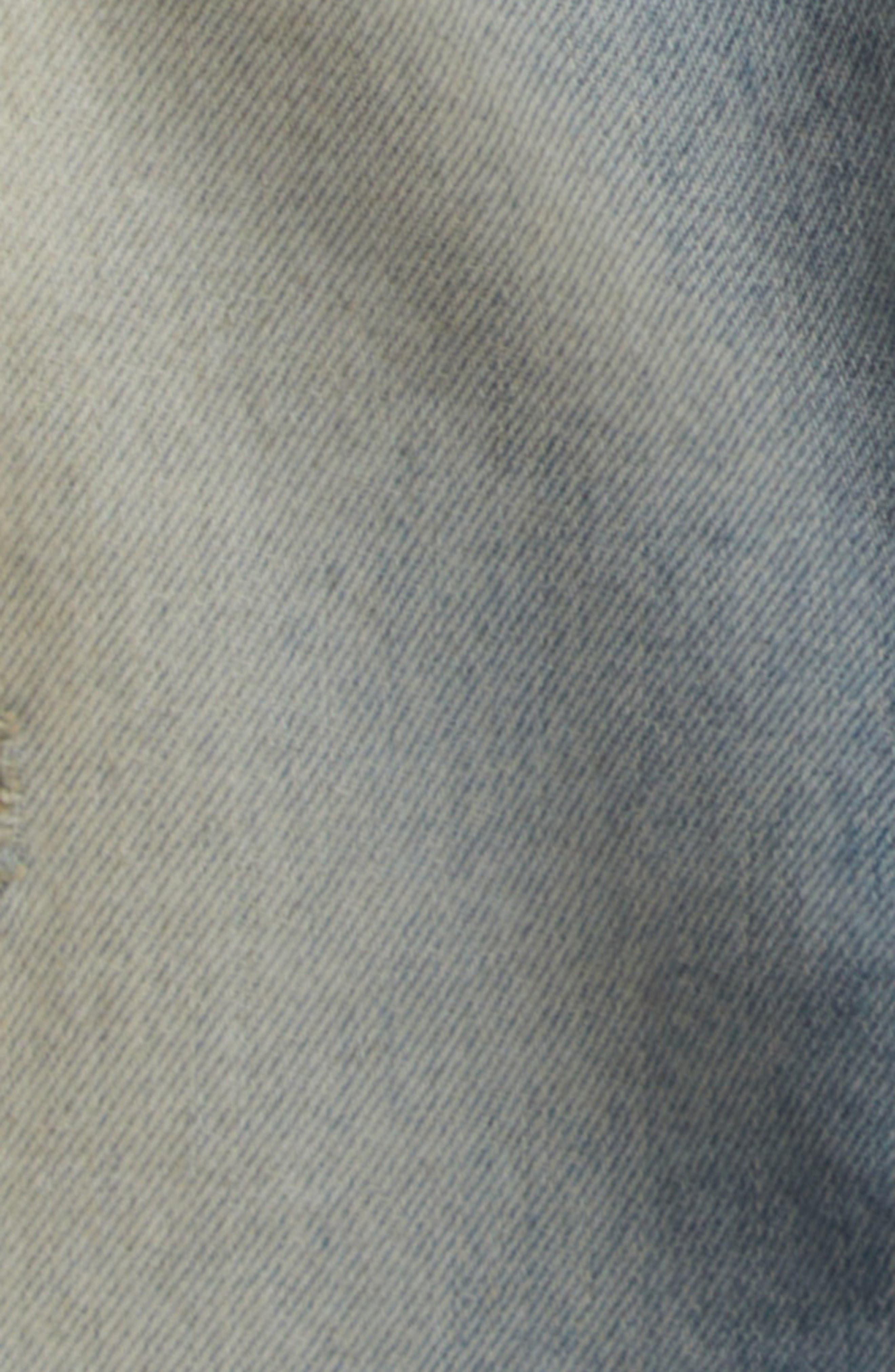 AMIRI Sinners Embroidered Distressed Jeans in Perfect Antique Indigo at Nordstrom - 7