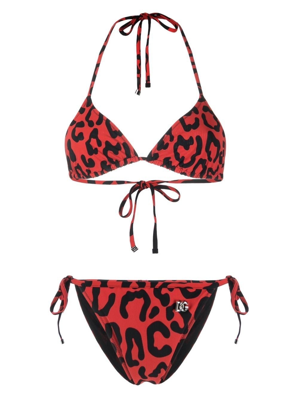 leopard-print bikini set - 1