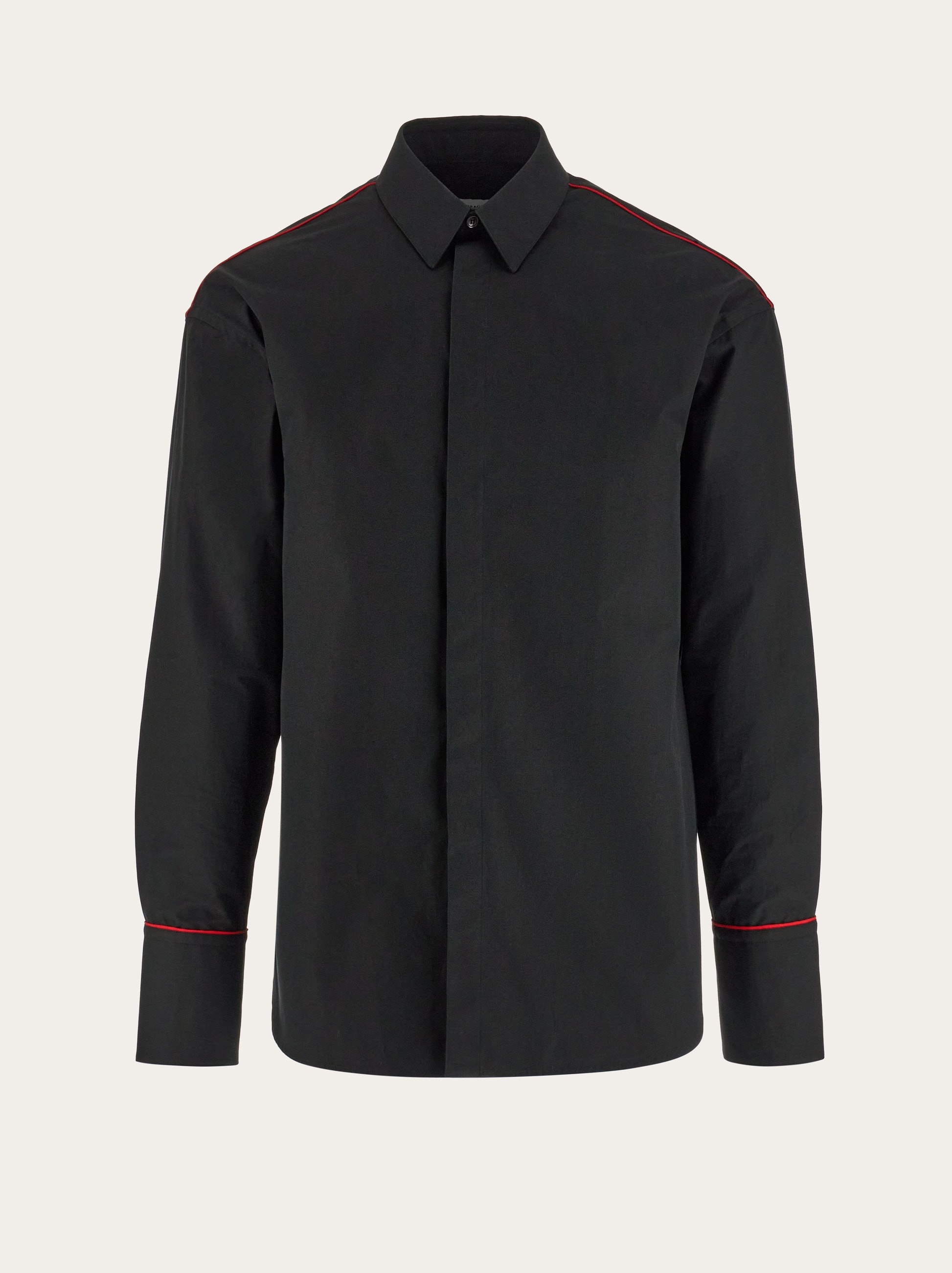 Sports shirt with contrasting piping - 1