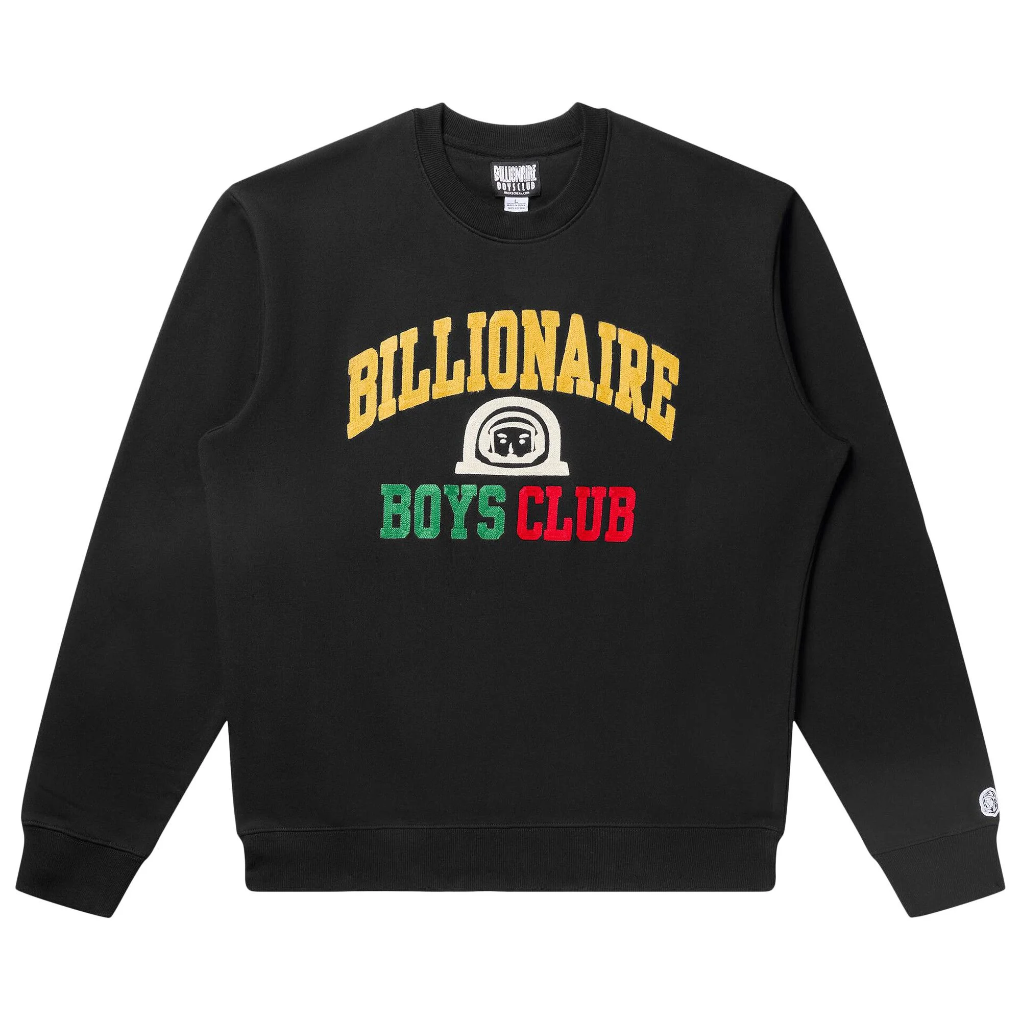 Billionaire Boys Club Collegiate Crew Sweatshirt 'Black' - 1