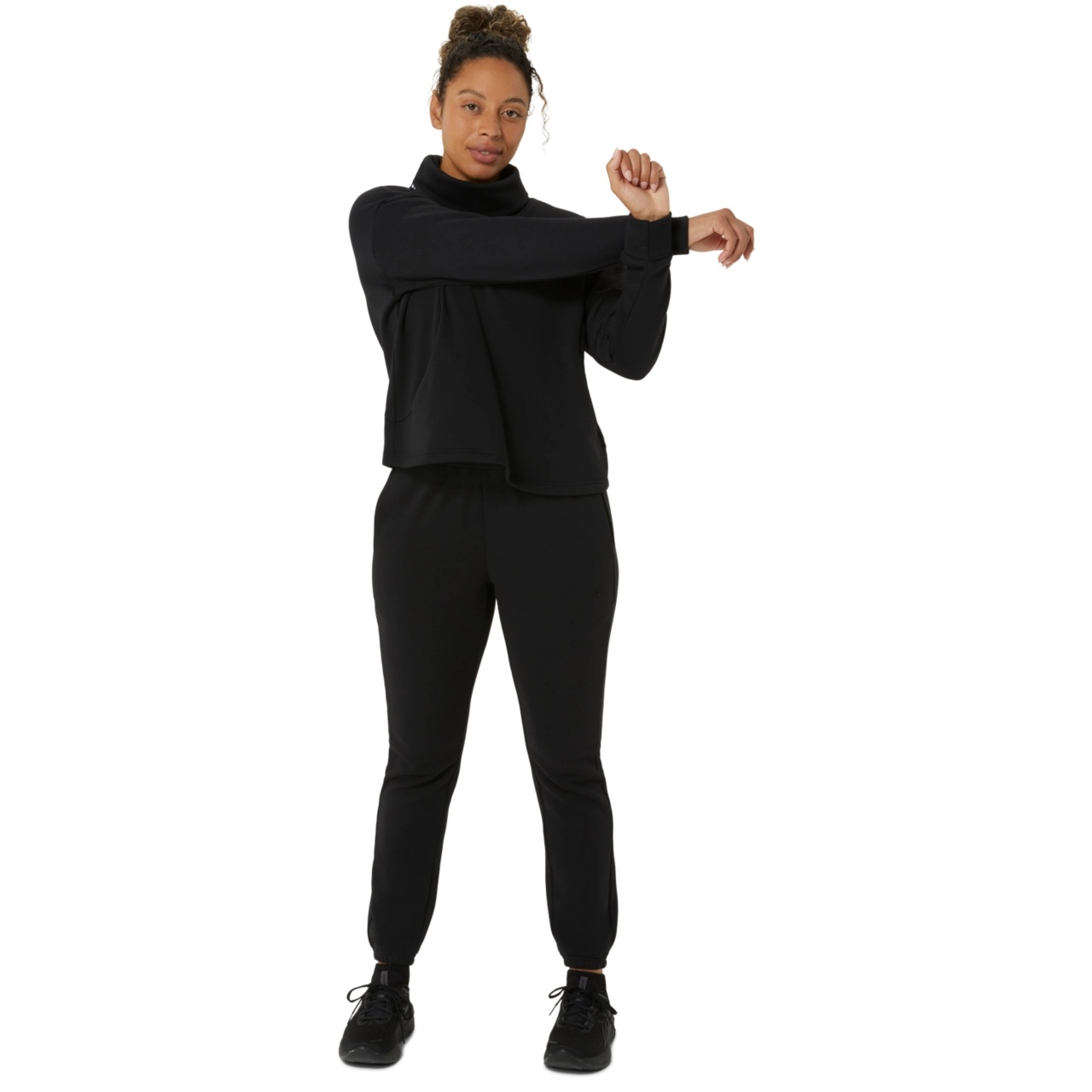 FRENCH TERRY HIGH NECK TOP - 8