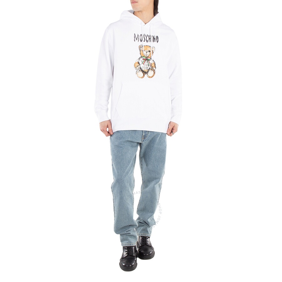 Moschino Drawn Teddy Bear Logo Hoodie - 4
