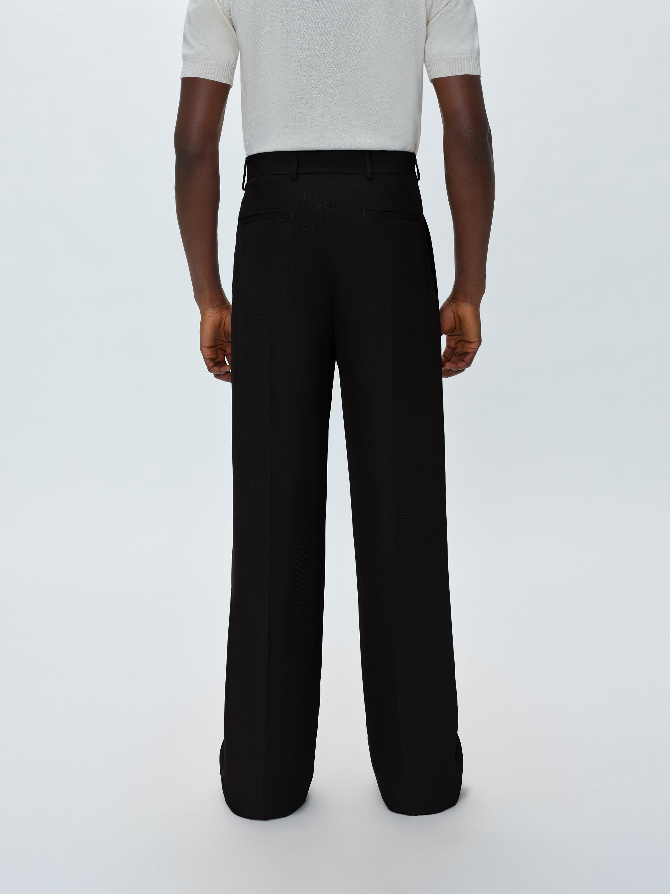 VISCOSE DOUBLE PLEATED TROUSERS - 4