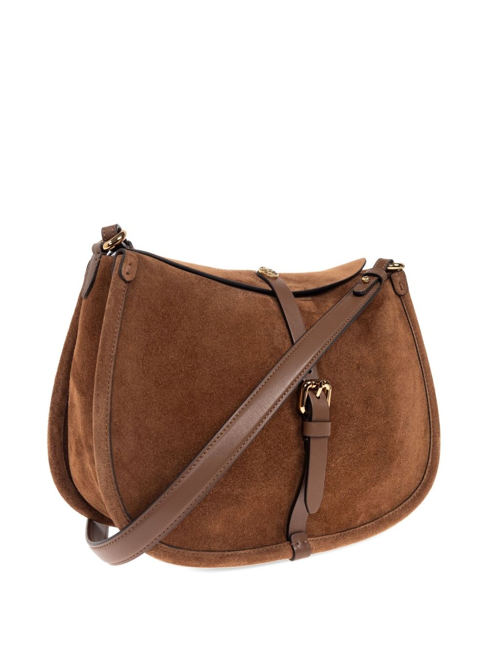 suede saddle crossbody bag - 3