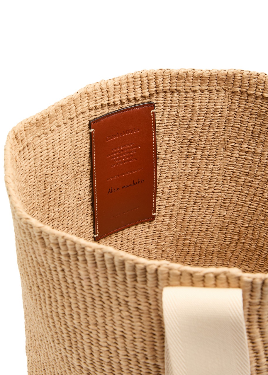 Chloe Woody Raffia Basket bag - 4