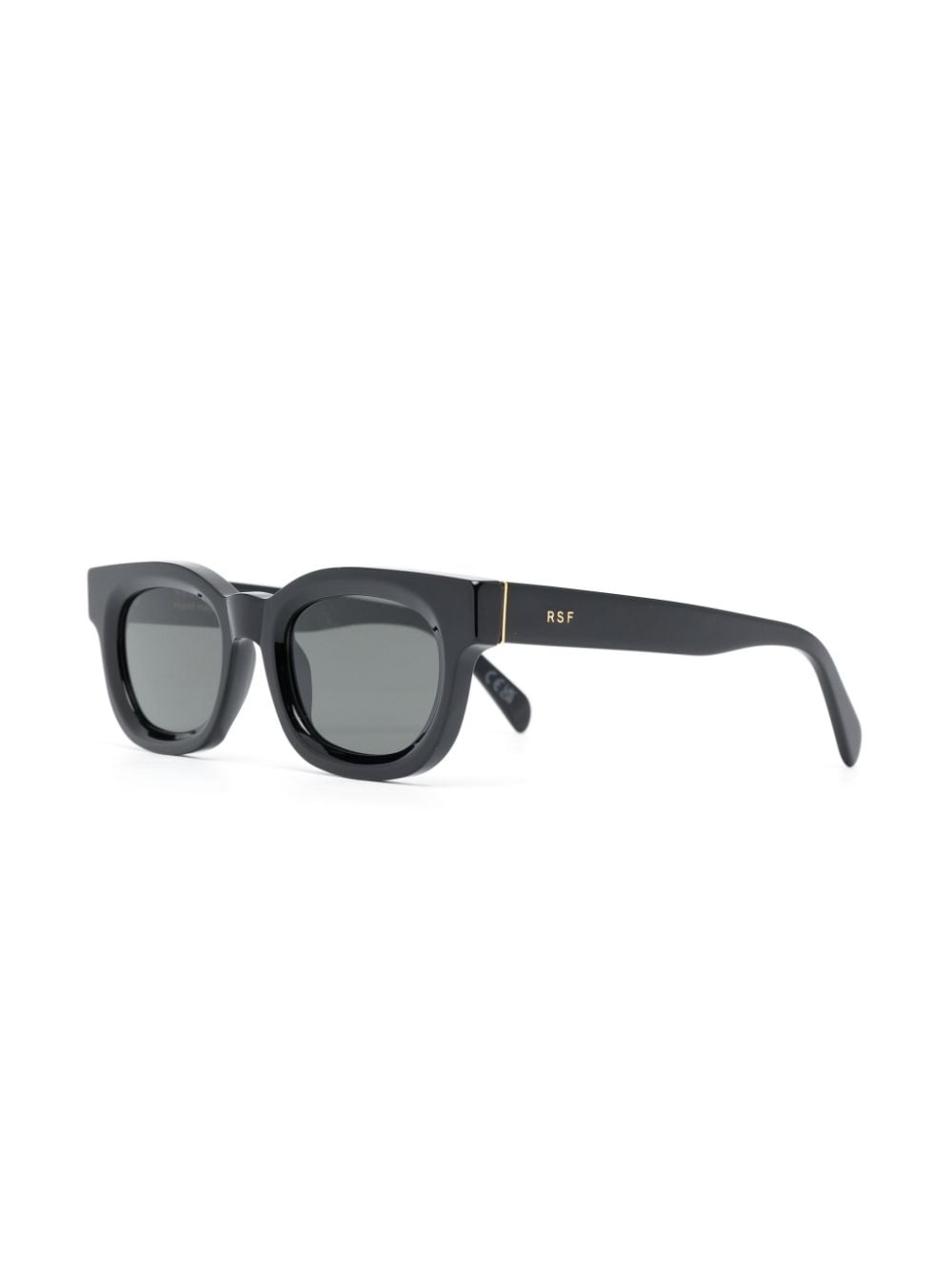 logo-lettering square-frame sunglasses - 2