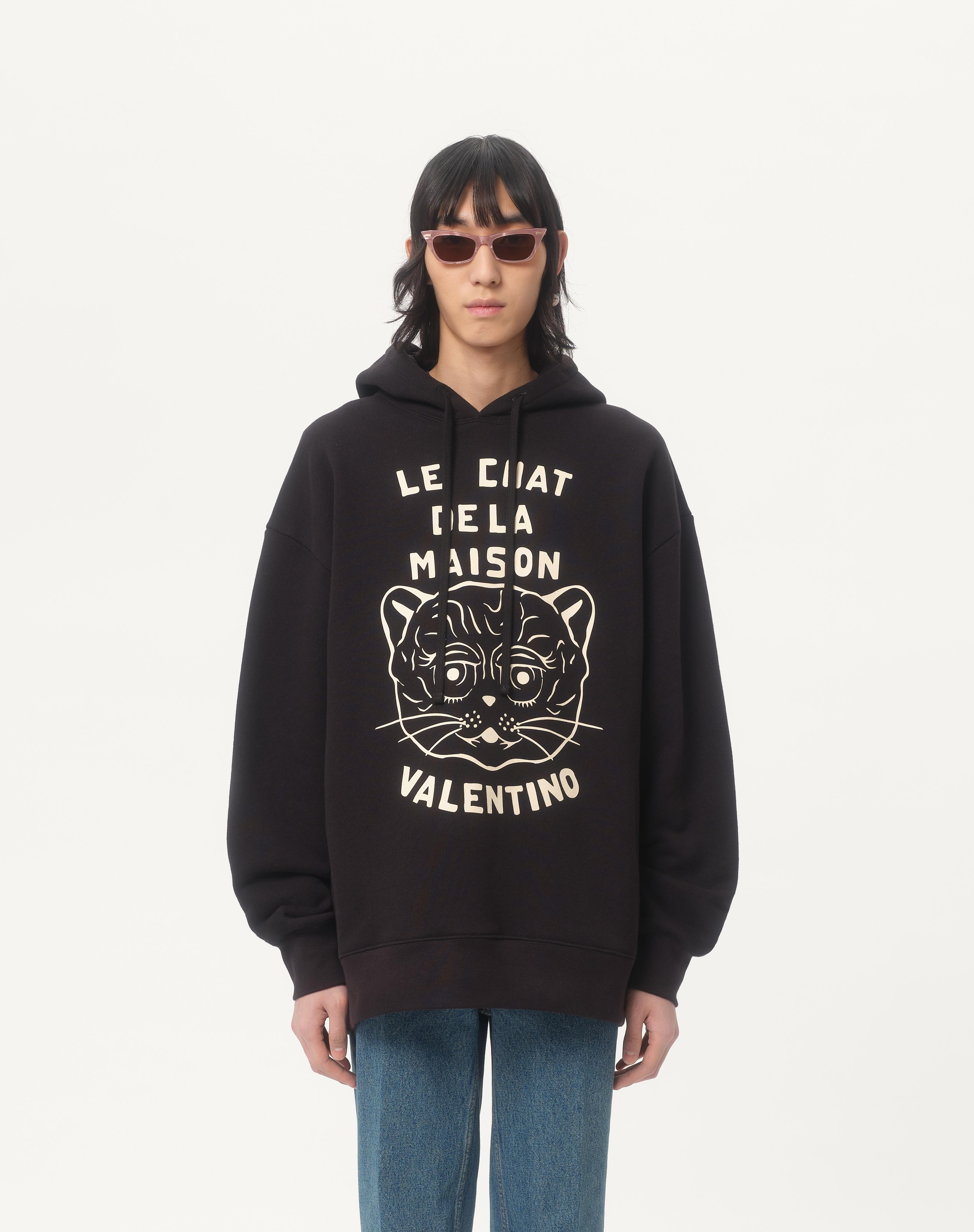 COTTON SWEATSHIRT WITH CHAT DE LA MAISON PATCH - 5