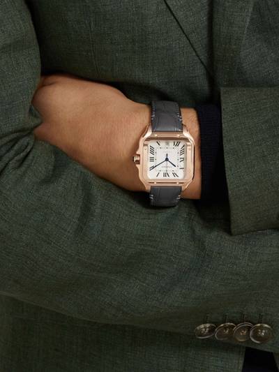 Cartier Santos Automatic 39.8mm 18-Karat Rose Gold Interchangeable Alligator and Leather Watch, Ref. No. WGS outlook