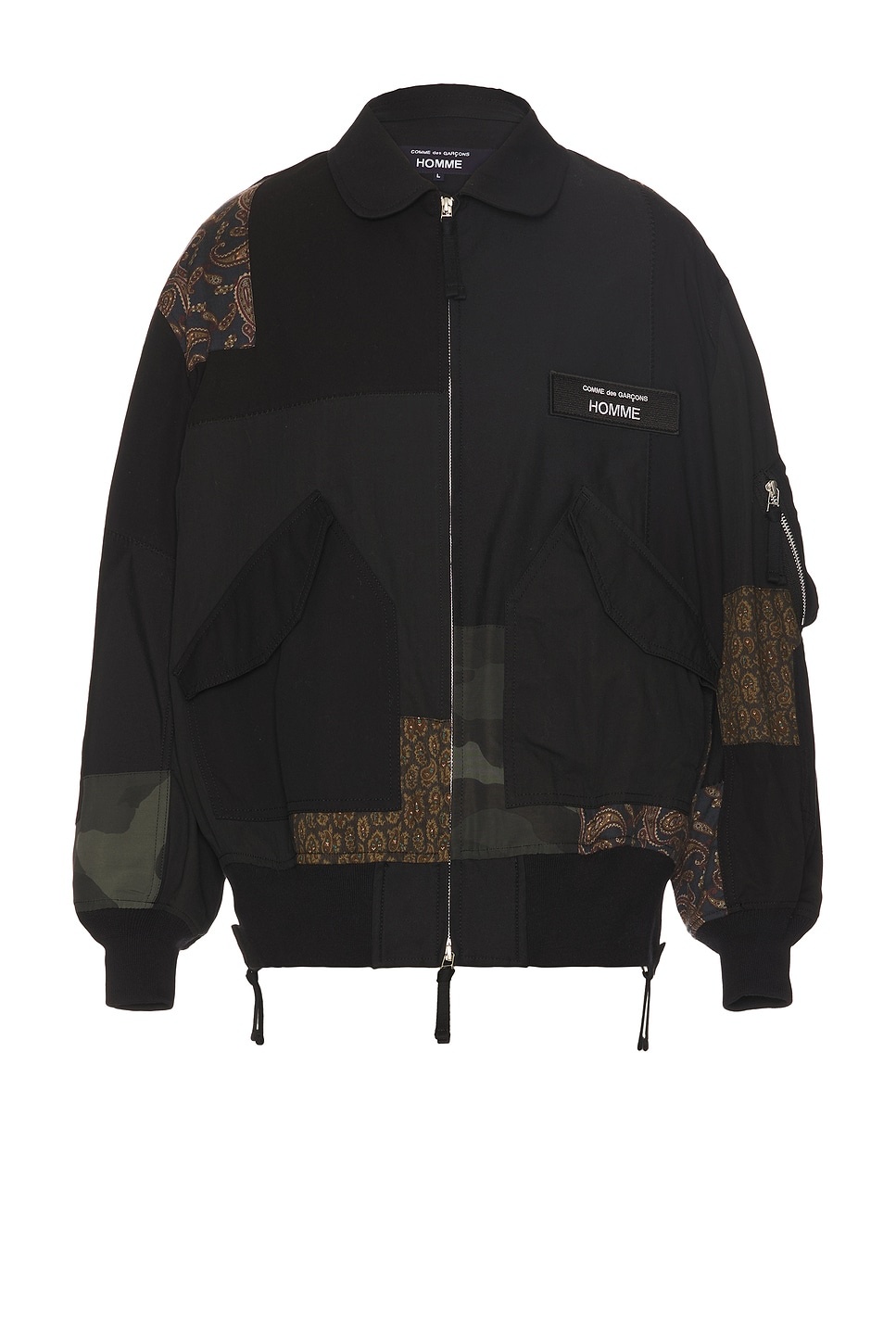 Satin And Multi Fabrics Jacket - 1