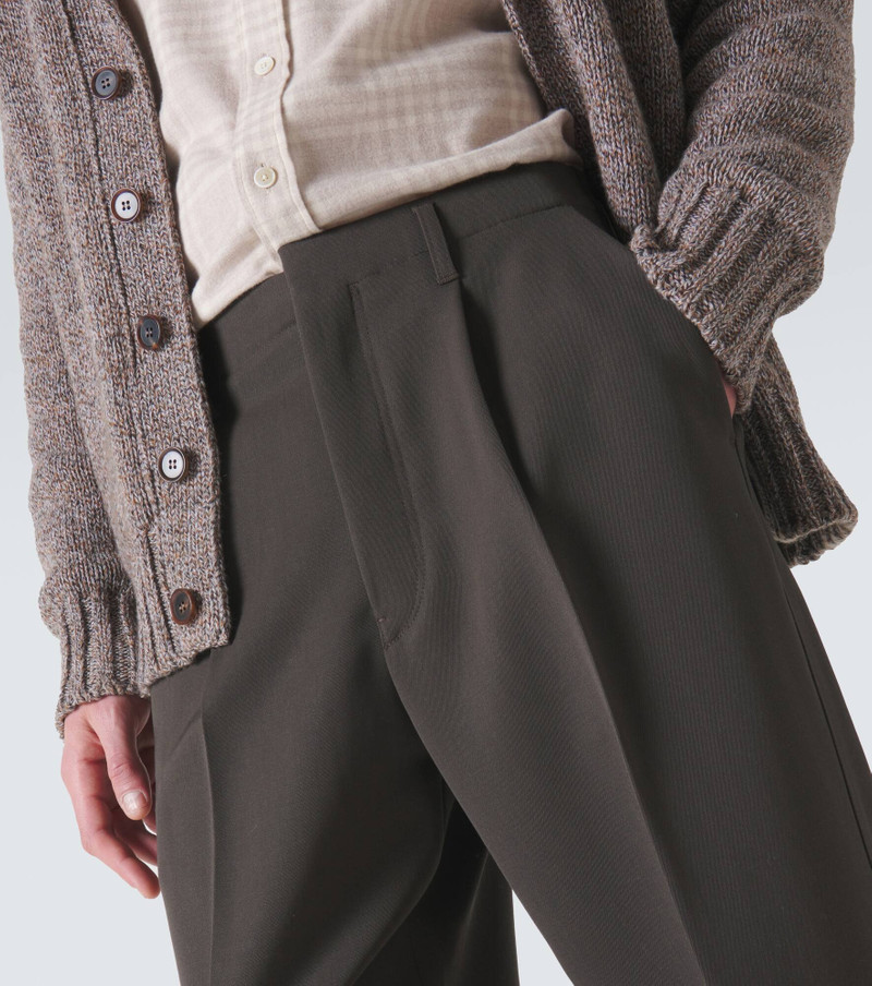 Wool straight pants 5