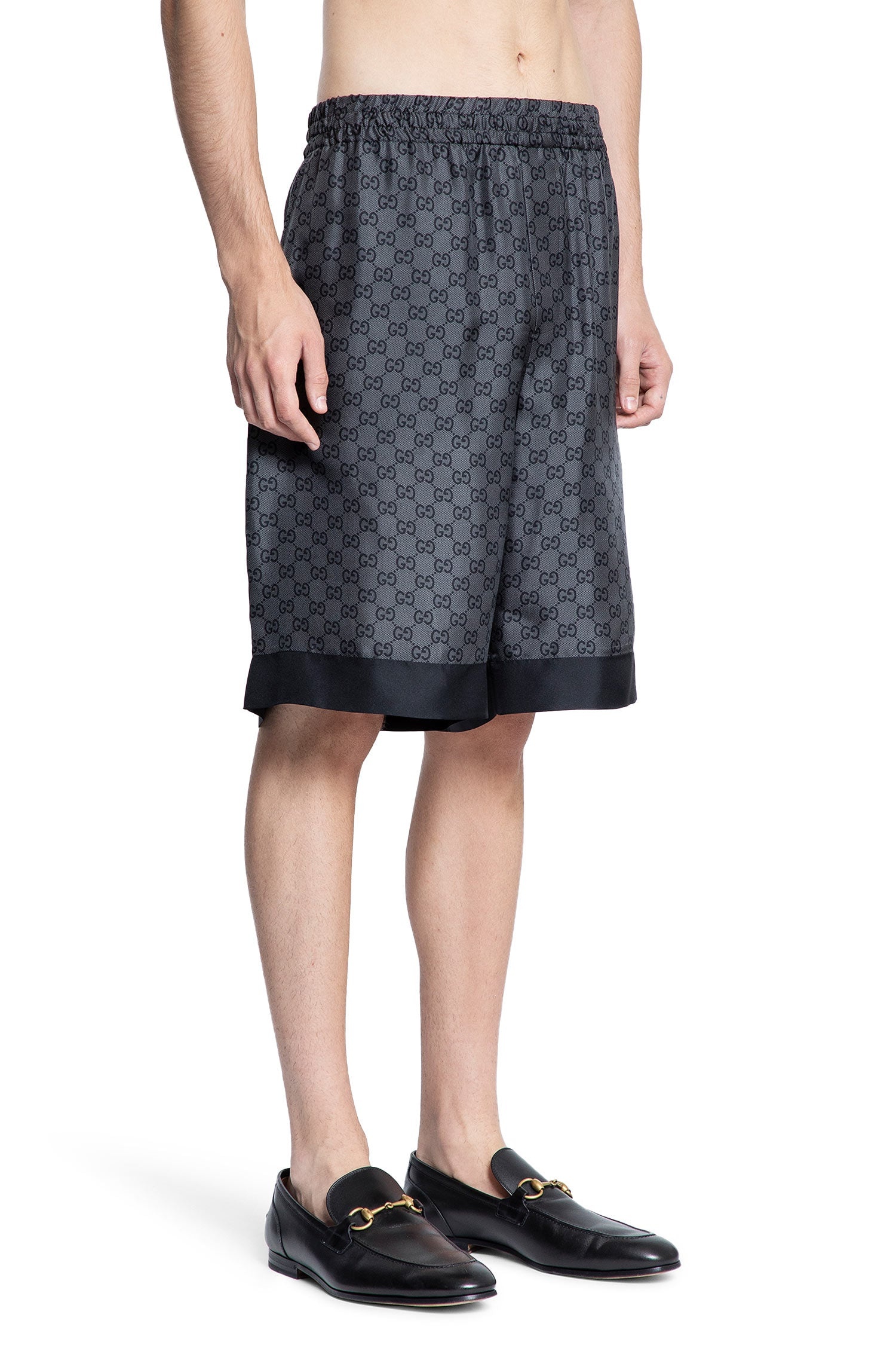 Gg-Silk-Twill-Shorts - 2