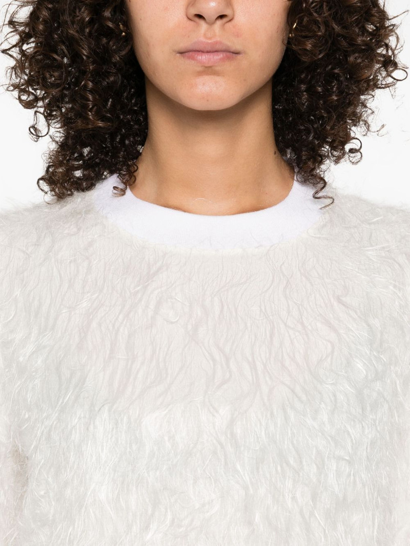 fringed crew-neck T-shirt 5
