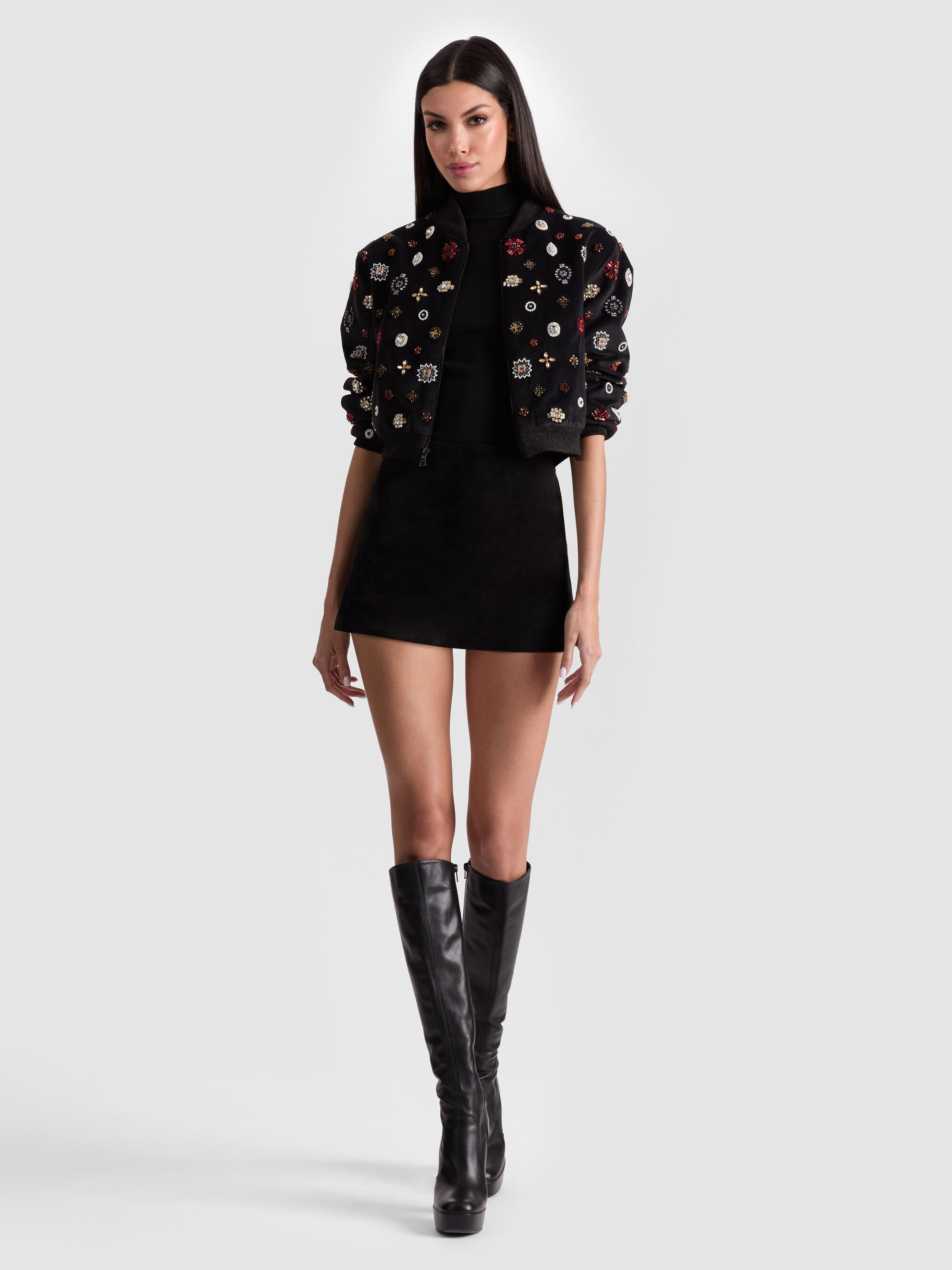 JACKIE EMBELLISHED BOMBER JACKET - 3