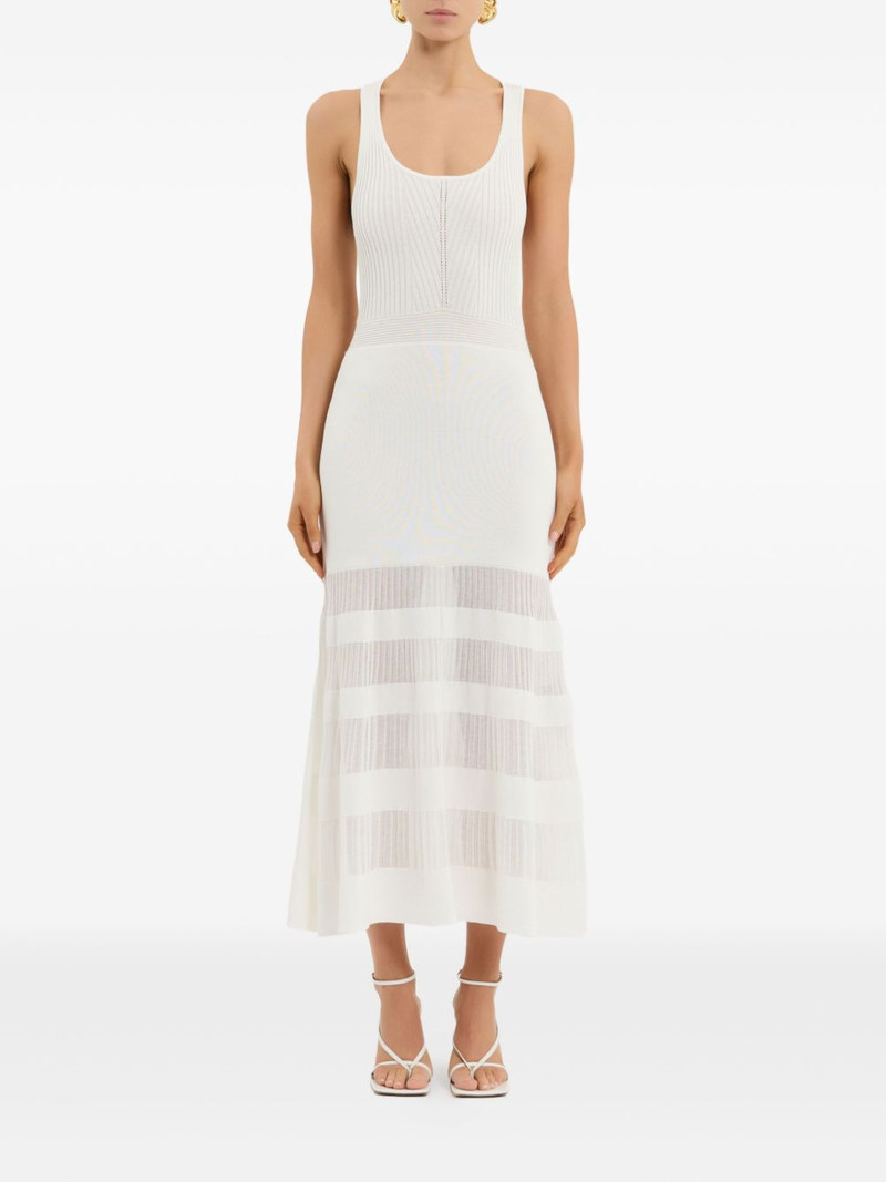 REBECCA VALLANCE Reign ribbed midi dress outlook