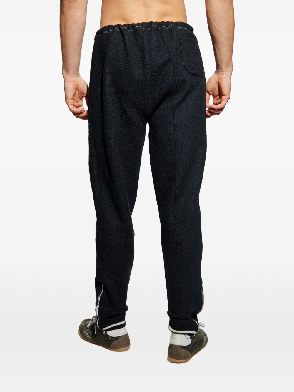 side-zip wool trousers - 4