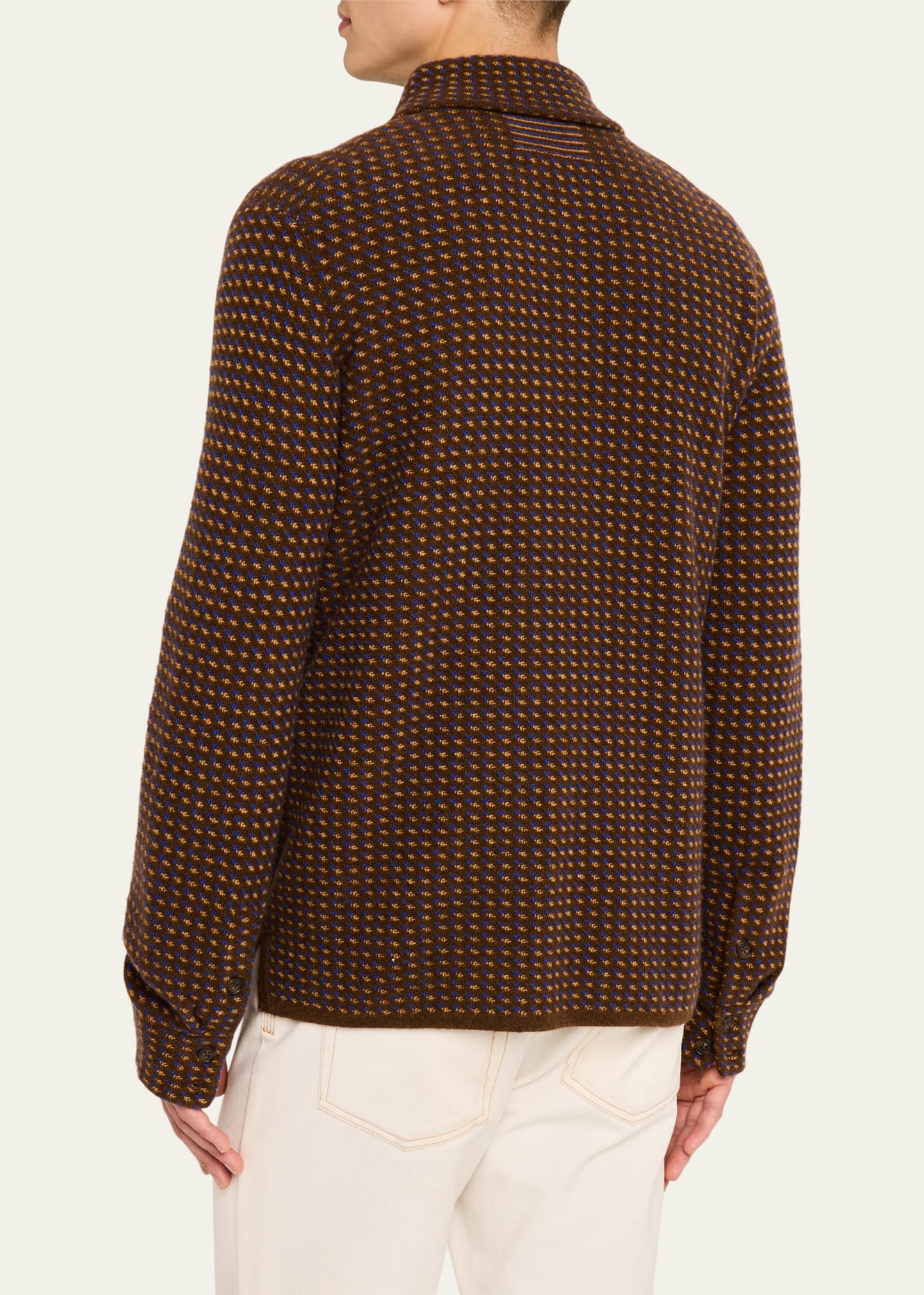 Men's Cashmere Tweed Work Shirt - 3