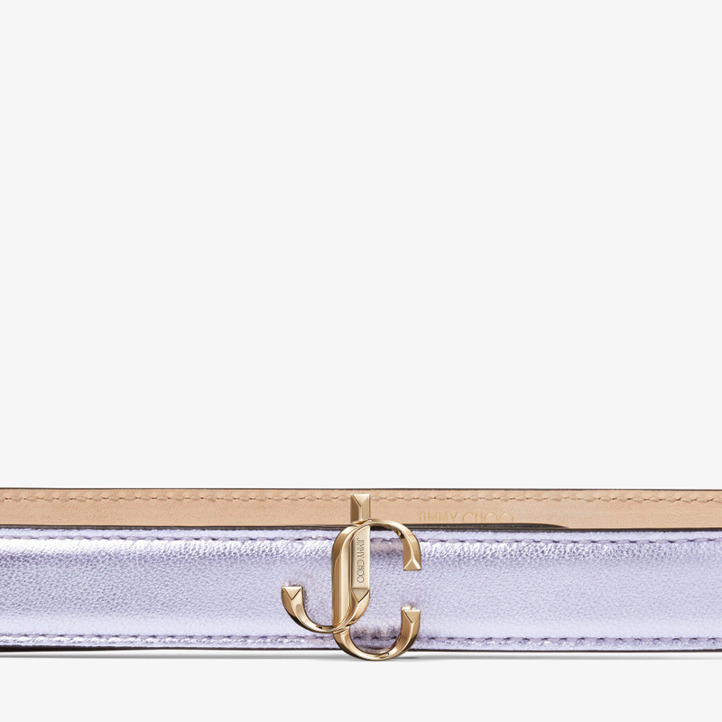 JIMMY CHOO Mini Felisa
Mauve Metallic Nappa Belt with JC Emblem outlook