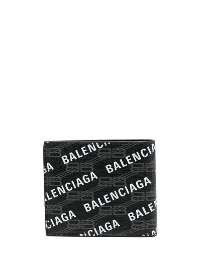 BALENCIAGA logo-print leather wallet outlook