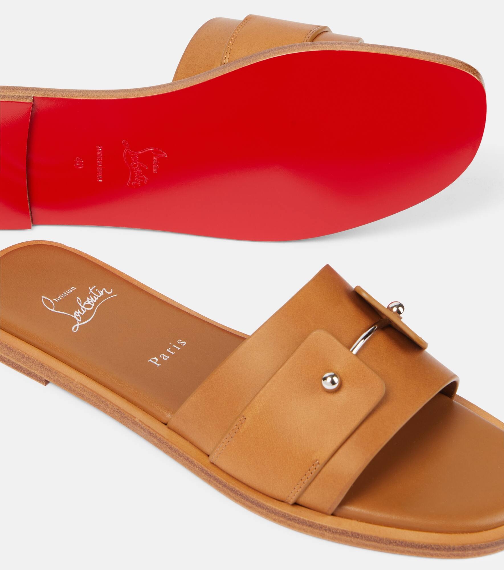 Chambelimule leather slides - 5