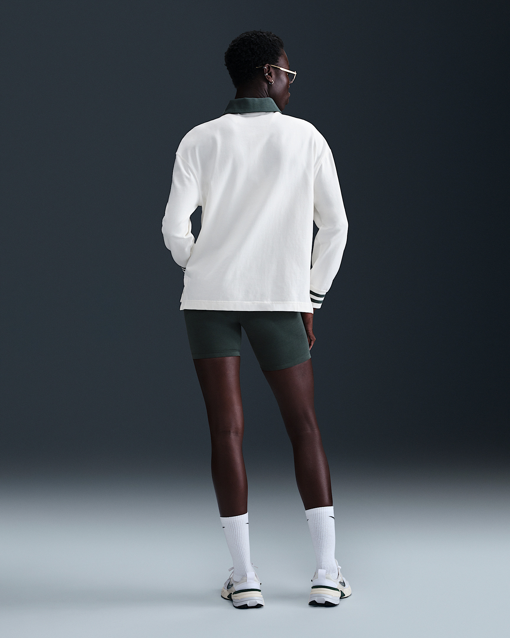 Nike Sportswear Essential Women's Oversized Long-Sleeve Polo - 5