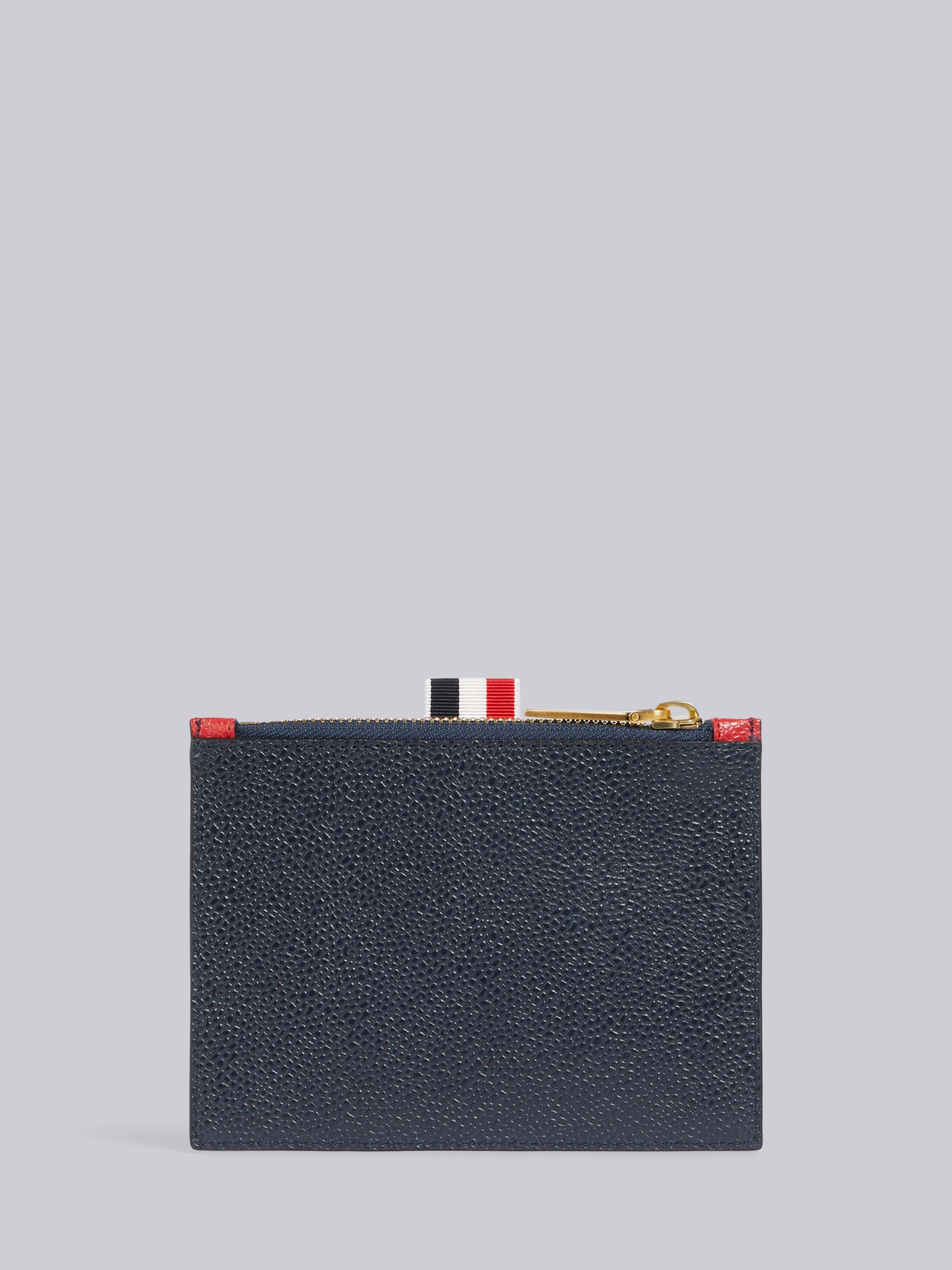White Pebbled RWB Cricket Frame Small Coin Purse 4