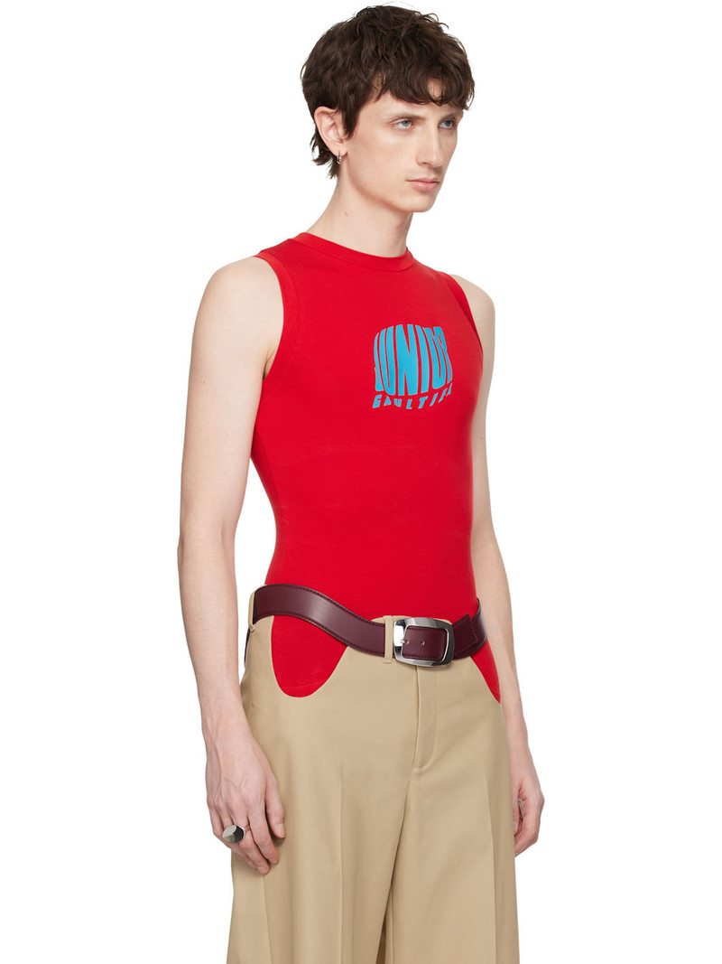 Red 'The Junior Gaultier' Tank Top 2