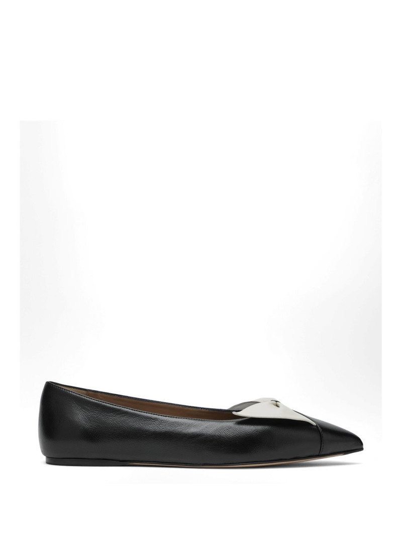 bow-detail pointed-toe ballet flats 1