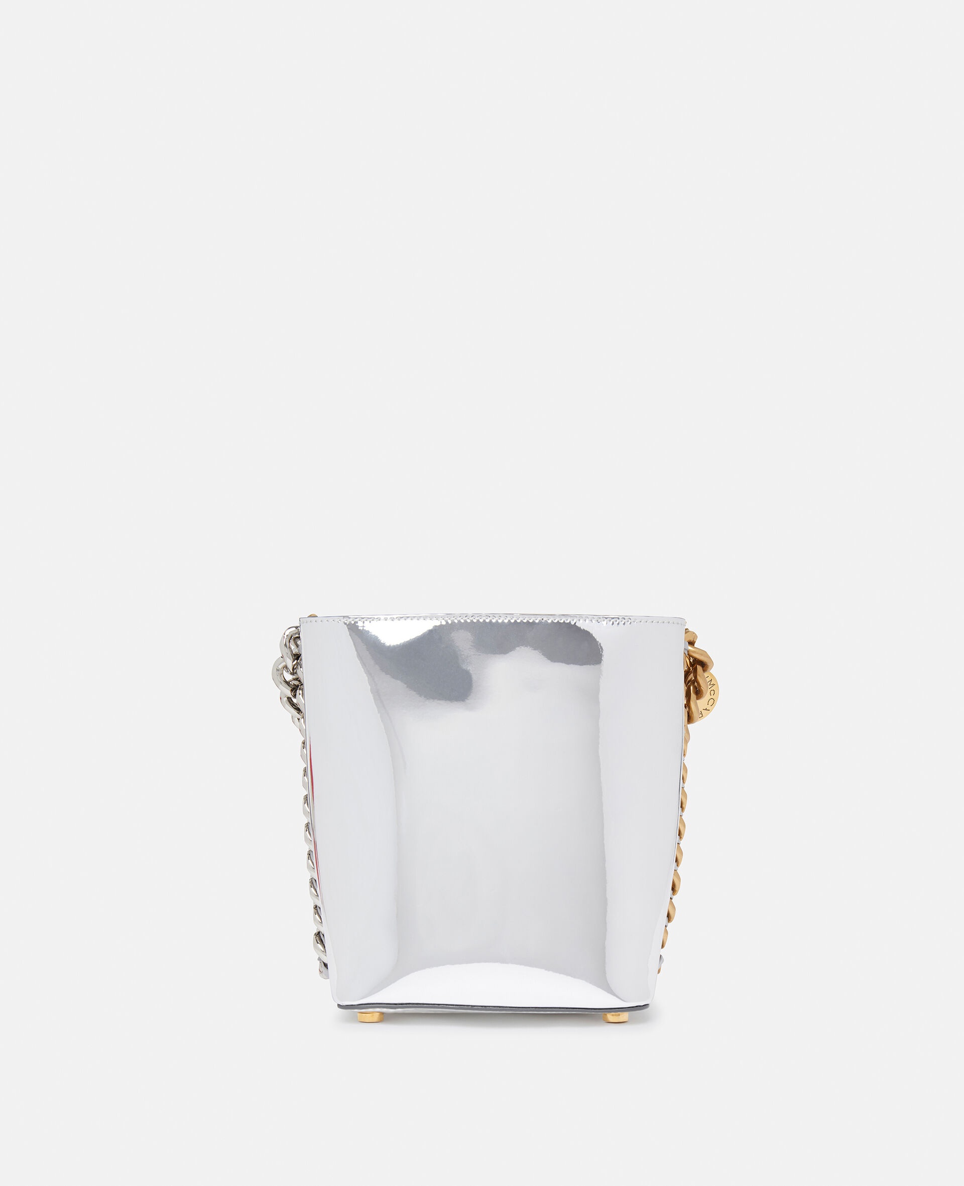 Frayme Mirrored Chrome-Finish Bucket Bag - 3