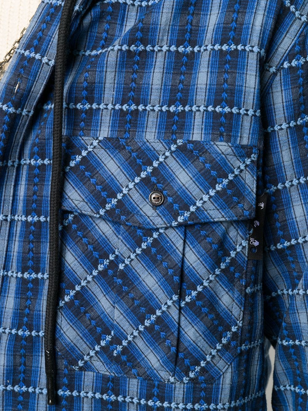 plaid hooded shirt - 5